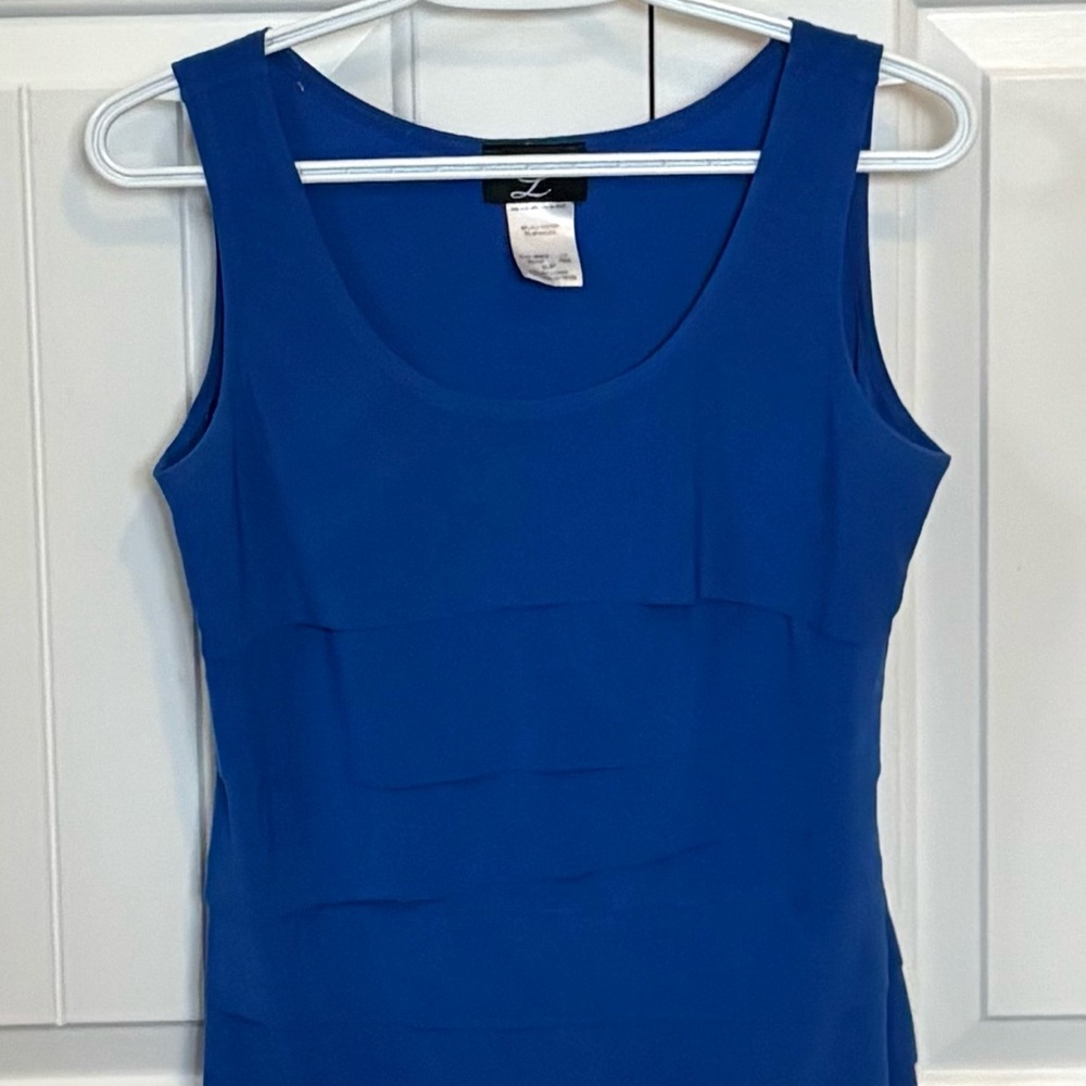 Libra Royal Blue Layered Tank Top